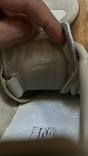 Maison Margiela Replica Trainer Gats White Sz 43 Us 10 - Picture 5 of 7