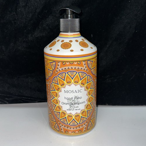 2 Pack--Mosaic ~ ORANGE BLOSSOM Hydrating Hand Soap w/ Castor Oil 24.6oz Each