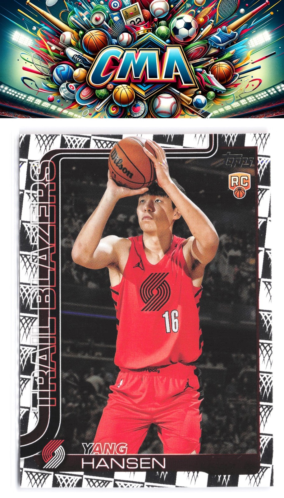 2025-26 Topps #216 Yang Hansen Season Tip Off
