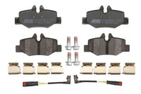 Hinterachse ABE C2M025ABE-P Bremsbelagsatz, Scheibenbremse FüR MERCEDES-BENZ