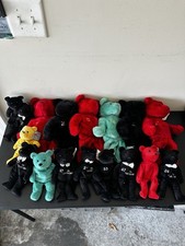 Vintage Salvino  s Bammers  WCW Nitro Beanie Plush Lot - Baseball/Wrestling 17 