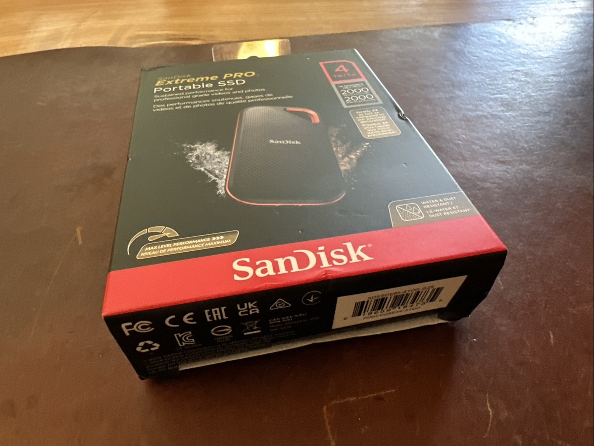 【新品・未開封】SanDisk SDSSDE81-4T00-GH25 4TB Amazon.com: SanDisk 4TB Extreme PRO Portable SSD - Up to