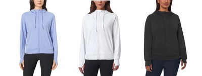 Mondetta Women's Lightweight Full Zip Hoodie