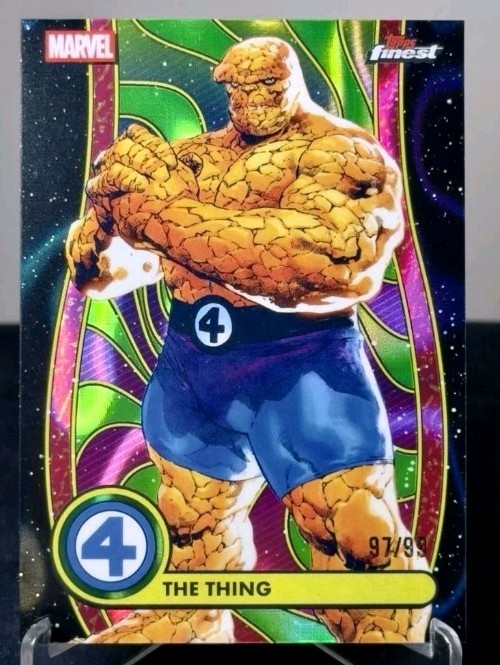 2026 Topps Finest Fantastic 4 Green Refractor 🔥97/99🔥 The Thing #BL-004...