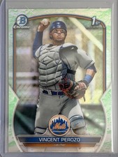 2023 Bowman - Chrome Prospects Vincent Perozo #BCP-102 Lunar Glow Refractor (RC)