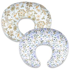 2 Pack Nursing Pillow Covers   Soft Breathable Cotton, Fits Standard Breastfe...