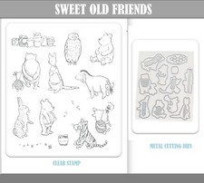 SWEET OLD FRIENDS  Stamps And Metal Cutting D...