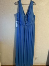 Azazie Blue Jay Tanicia Chiffon Dress NWT SizeA26 New with Tags