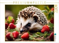 Calvendo Puzzle Hedgehogs In The Strawberry Field | 2000 Pieces, Finished Size 3