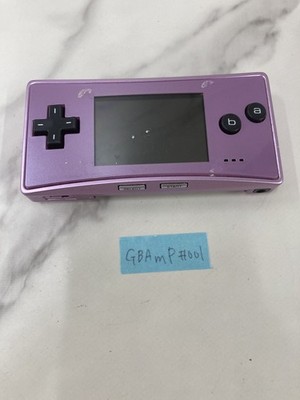 Used Purple Game Boy Micro Console only | Tested | US Shipping | GBAmP#001