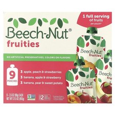 Fruities, 6 Months, Variety Pack, 9 Pouches, 3.5 oz 99 g Each