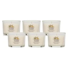 Yankee Candle Signature Votive Mini Candle Jar, Sweet Vanilla Horchata Set of 6