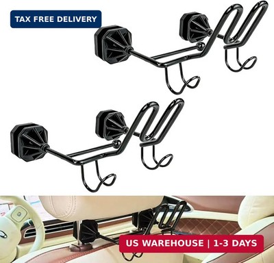 2-Pack Truck Hard Hat Holder, Multi-Functional Accessory with Three Extra Hooks,