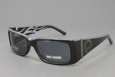 Harley Davidson HDX813-BLK3 Shiny Black 55mm Plastic Unisex Sunglasses