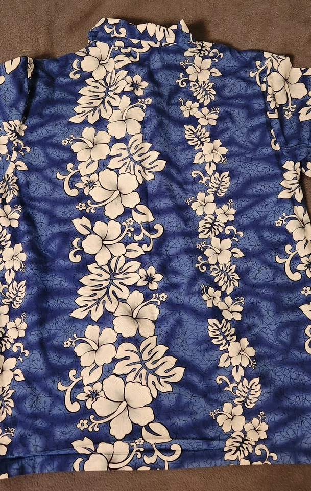 Camisa HAWAIIAN TOGS Niños Hawaiana Estampada Toda Talla LG Hibisco HECHA EN HAWAII Foto 2 de 4