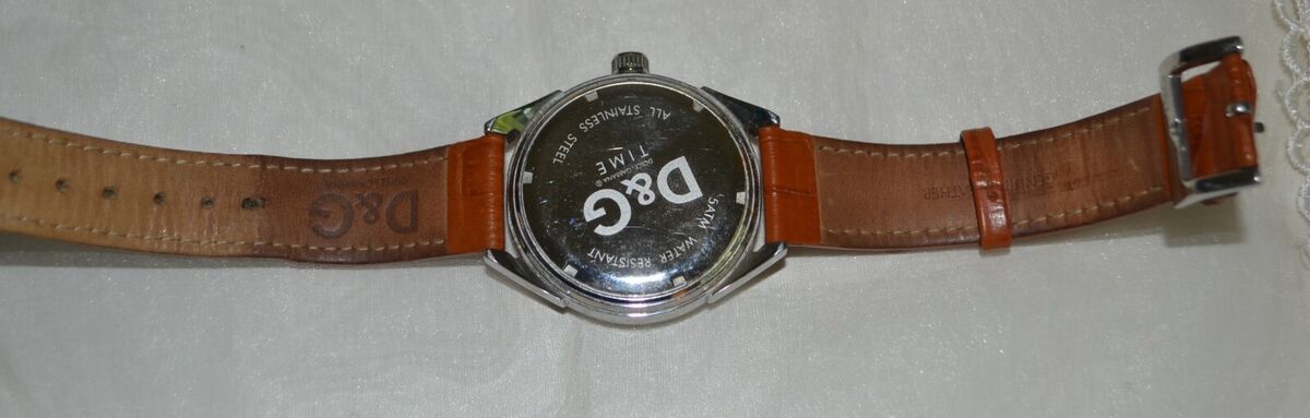 D&G DOLCE, TIME Watch, Stainless Steel, 5ATM, Water Resistant, Gen. Leather Band D&G DOLCE, TIME Watch, Stainless Steel, 5ATM, Water Resistant, Gen. Leather Band