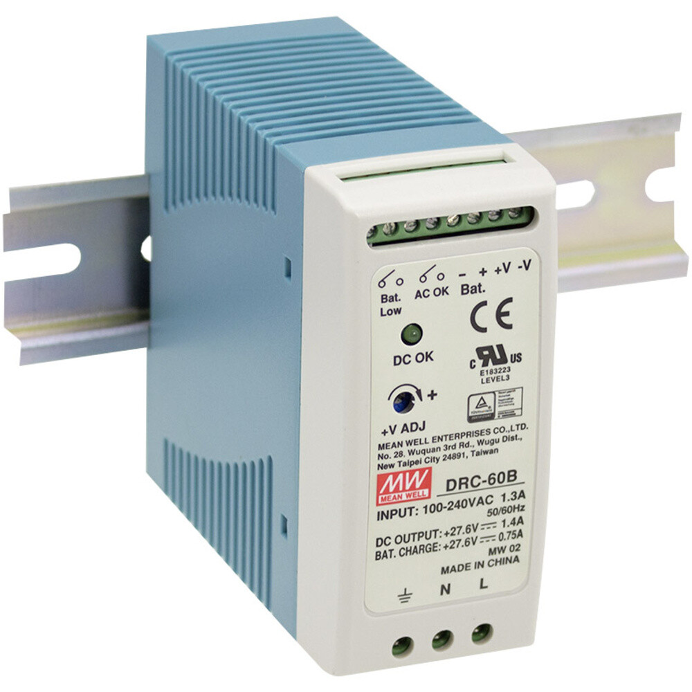 Mean Well Drc-60b Hutschienen-netzteil (din-rail) 27.6 V/dc 1.4 A 59 W