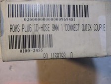 2PCS HP Indigo 0100-2455 Couple Quick Connect 1 9mm ID-HOSE Plug