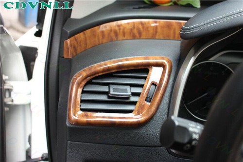 For Nissan Murano 2015-2021 Wood Grain Middle Console Dashboard Panel Strip 2PCS - Picture 5 of 7