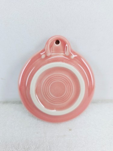 FIESTA WARE CHRISTMAS ORNAMENT blank Peony pink NEW - Picture 2 of 2
