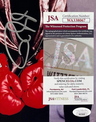 ROY JONES JR. Signed Autograph 8x10 PHOTO BOXING JSA WITNESS