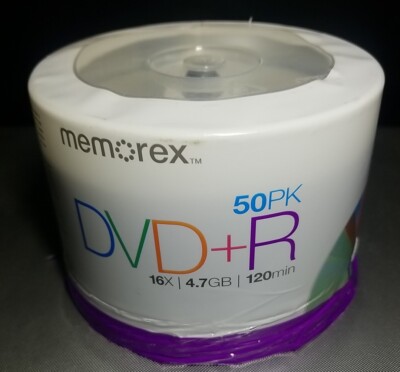 Memorex DVD+R 50Pack CD's 16X 4.7 GB 120 MIN New In Package