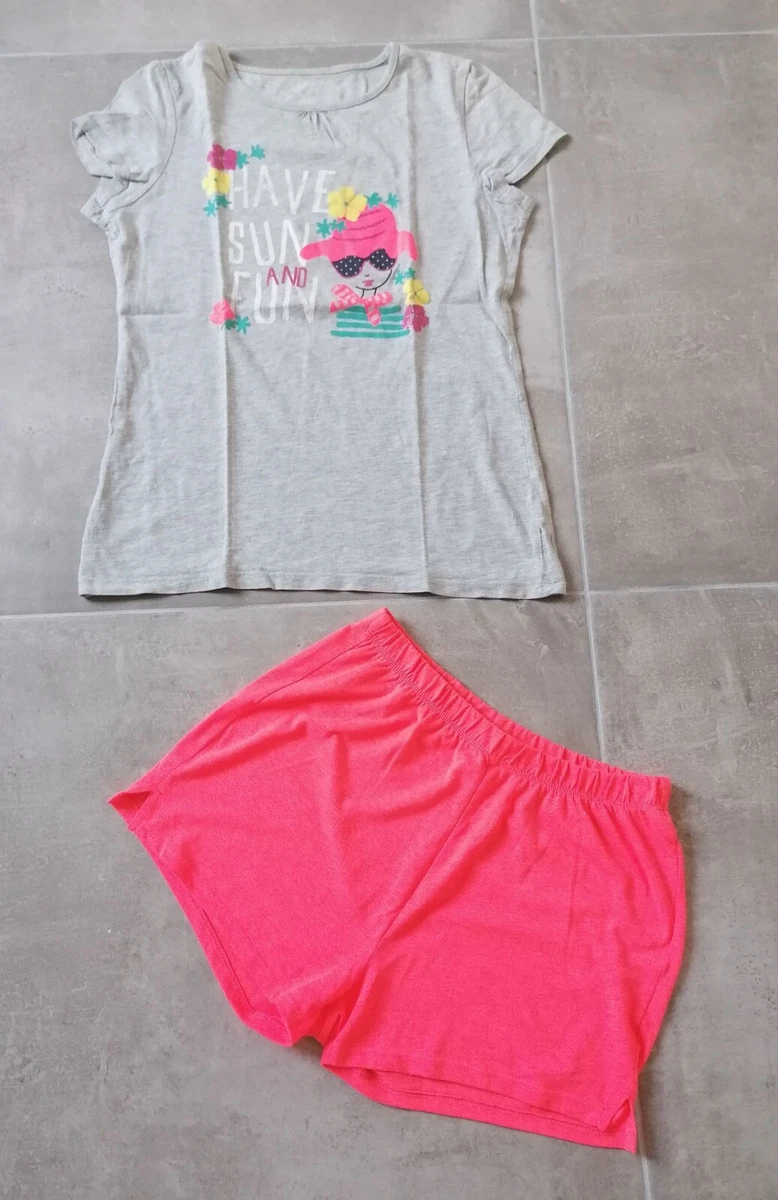 Pyjama short blanc et beige 14 ans Tex
