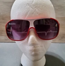 Jo Jo Electro Dj Mix Dance Sunglasses and Case Red White