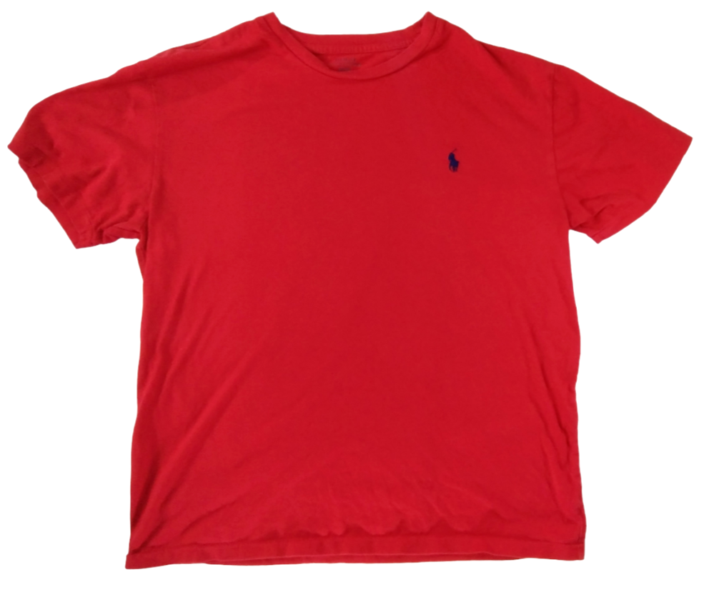 Polo uomo Ralph Lauren rosso massiccio pony girocollo taglia media