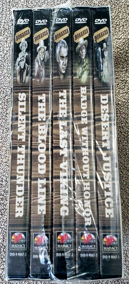 VTG 1960 Episodes Bonanza Western Series TV Show VHS Video Box Set 5 Pack Sealed - Image 2 of 4