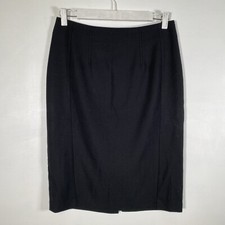 Veronika Maine Womens Black Lightweight Pencil Lining Skirt Size 8 GUC SSi10VM2