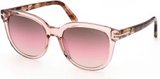 NWT Tom Ford FT0914 72F OLIVIA-02 Antique Pink Havana / Grad. Brown PINK 54MM
