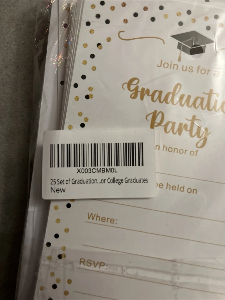 Graduation Invitation Cards High School College Tech School Graduation - Image 2 of 3