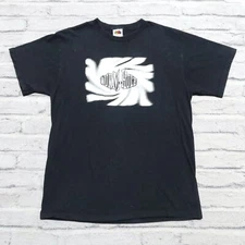 Vintage Worm Hole Shirt Size M Black