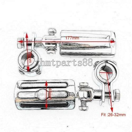 Motorcycle Highway Foot Pegs Mount for Yamaha V-Star 650 XVS650 950 1100 1300 - Изображение 2 из 4