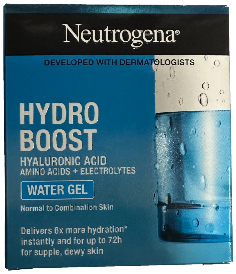 Neutrogena Hydro Boost Water Gel Hyaluronic Acid Facial Moisturizer 50 mL 4 Pack - Image 2 of 3