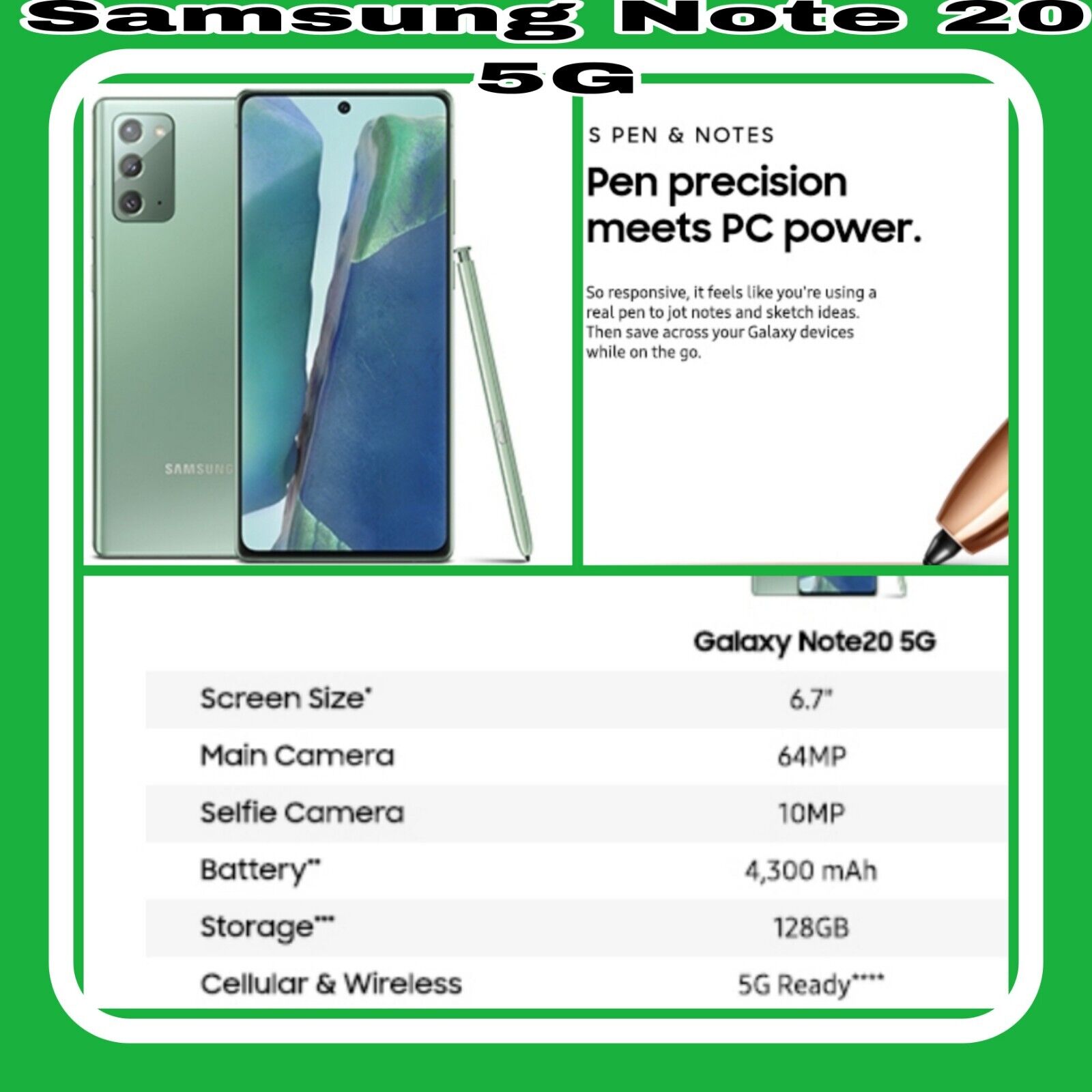 Samsung Galaxy Note20 Ultra 5G - Price, Specs & Reviews - AT&T