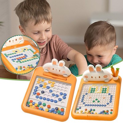 1x magnetisches Zeichenbrett für Kinder Doodle Punkt Kunst pädagogisch Vorschule Spielzeug heiß