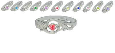 Geburtsstein Ringe mit Zirkonia Silber 925