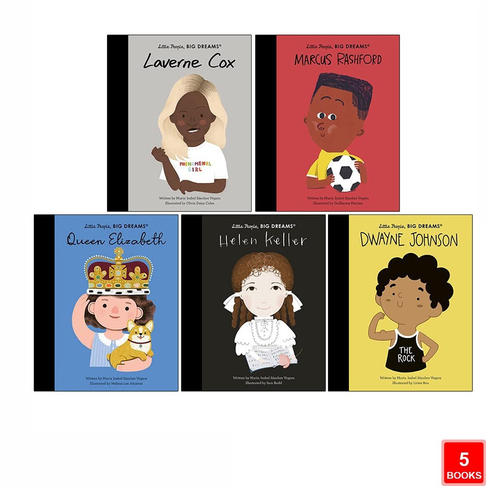 Little People Big Dreams Series 18 Collection 5 Books Set Maria Isabel Sanchez