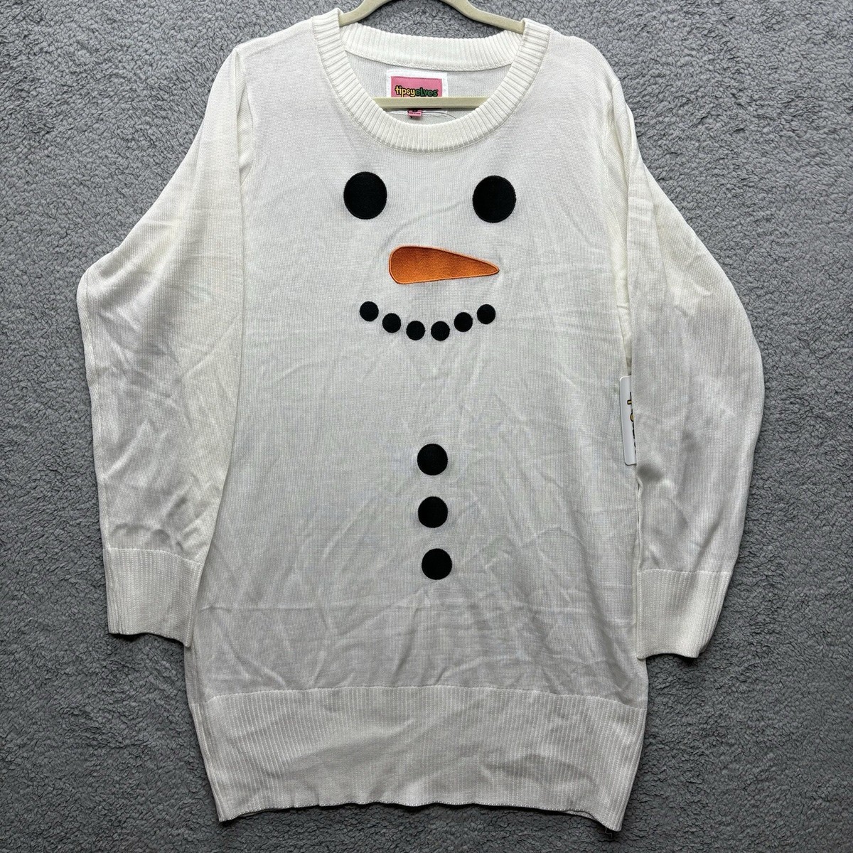 Tipsy Elves Ugly Sweater Snowman Upside Down Tipsy Elves Womens - Main Image