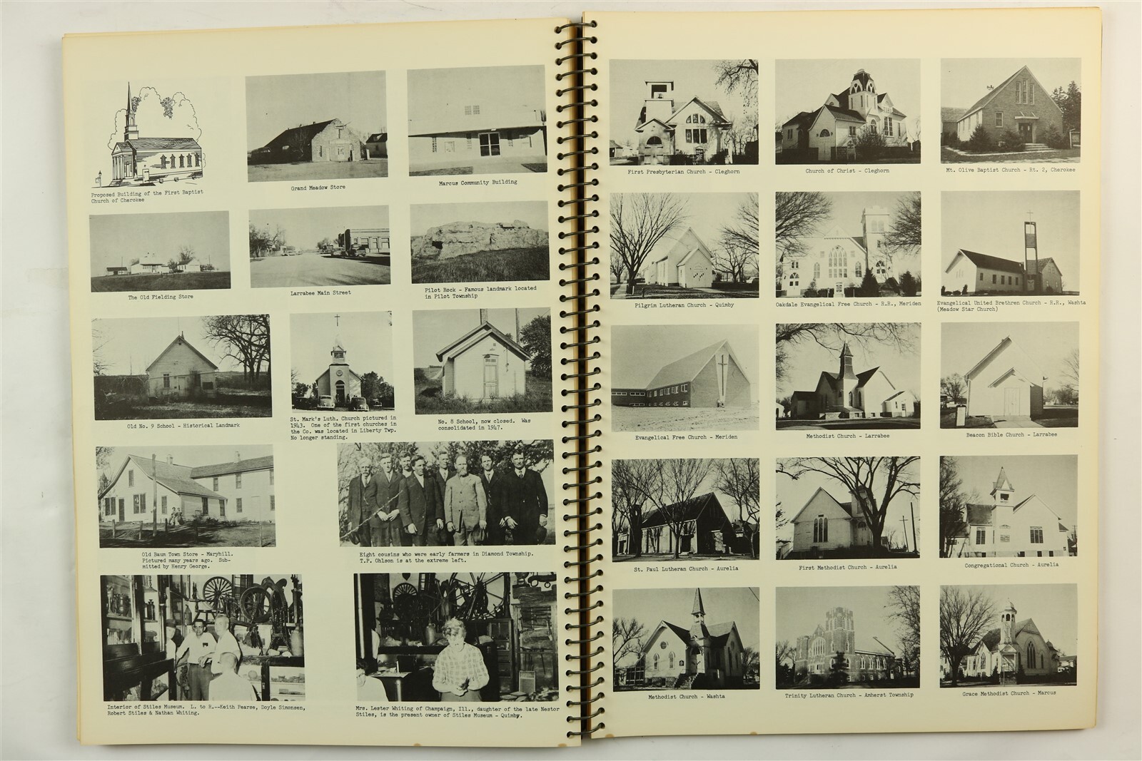 Cherokee County Iowa 1964 Atlas Marcus Aurelia Quimby Washta Cleghorn