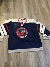 Vintage Team USA 1998 Olympics Nike Hockey Jersey Size XL