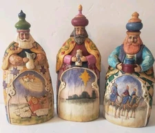 JIM SHORE 2003 Nativity 3 Wisemen LET EVERY HEART PREPARE HIM ROOM # 113256