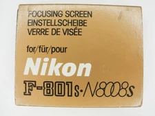 Nikon Type E Camera Focusing Screen For N8008 / N8008S w/ Case & Tweezers