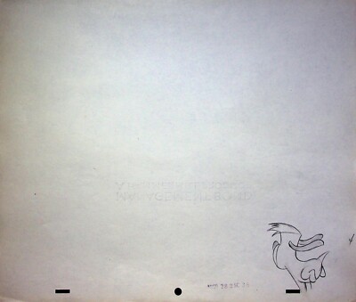 Dixieland Droopy 1954 Hand-Drawn DROOPY Production Pencil MGM Cartoons