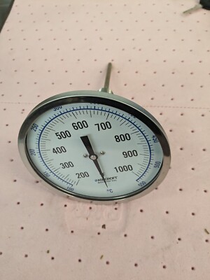ASHCROFT Bimetal Dial Thermometer: 200 to 1,000 ° F 4  Stem Length 759426067233