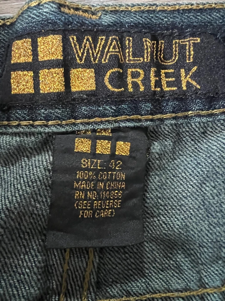 Pantalones Cortos de Denim Vintage Walnut Creek Para Hombres Talla 42 Sueltos Hiphop Patinador A4 Foto 4 de 4