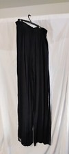 Dressy Black Maxi Layered Slacks/Skirt