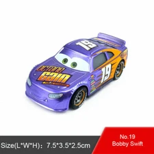 Disney Pixar Cars #19 Bobby Swift Mack Truck & Car 1:55 Diecast Toys Car Loose